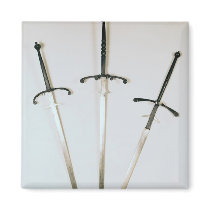 Three two-handed swords, 1570 refrigerator magnet