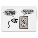Three Way Plugged cards