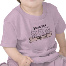 Three Westies T Shirts