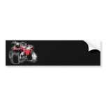 Three Wheeled ATC Red Trike Motorbike bumper stickers