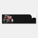 Three Wheeled ATC Red Trike Motorbike Bumper Sticker