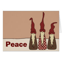 Three Wise Elves, greeting card