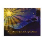 Three Wise Men & Christmas Star Postcard