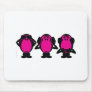 Three Wise Monkeys Mouse Pad