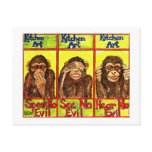 Three Wise Monkeys Postcard