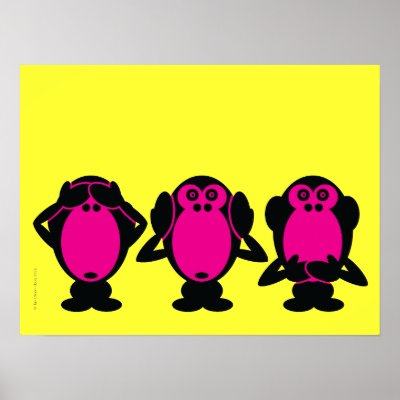 Three Wise Monkeys Posters