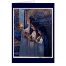 Three Wise Virgins by Carlos Schwabe Fine Art Card