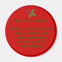 three wise women fridge magnets