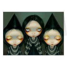 "Three Witchy Sisters" Greeting Card