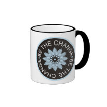 Three Word Quotes ~Be The Change~ Mugs
