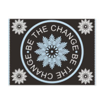 Three Word Quotes ~Be The Change~ Postcards