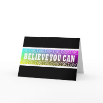 Three Word Quotes ~Believe You Can~ Card