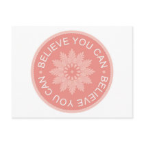 Three Word Quotes ~Believe You Can~ Post Card