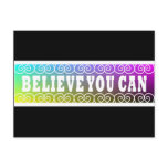 Three Word Quotes ~Believe You Can~ Postcard