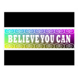 Three Word Quotes ~Believe You Can~ Postcard