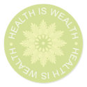 Three Word Quotes ~Health Is Wealth~ stickers