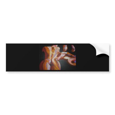 Threesome Bumper Stickers by taiche