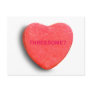 THREESOME CANDY HEART POST CARD