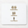 Threesome - Twosome - Handsome Mousepads