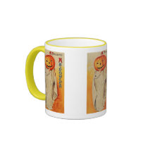 Thrilling Halloween Pumpkin Costume Mug