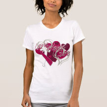 Throat Cancer Love Hope Cure T Shirts