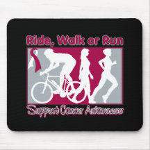 Throat Cancer Ride Walk Run Mousemats