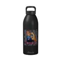 Throat Cancer Rosie WE CAN DO IT Drinking Bottles