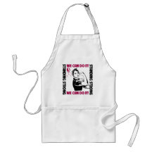 Throat Cancer Standing Strong We Can Do It Apron