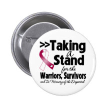 Throat Cancer Taking a Stand Tribute Pins