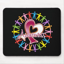Throat Cancer Unite in Awareness Mouse Mats