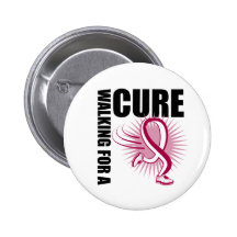 Throat Cancer Walking For A Cure Pin