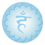 Throat Chakra - Light Blue stickers