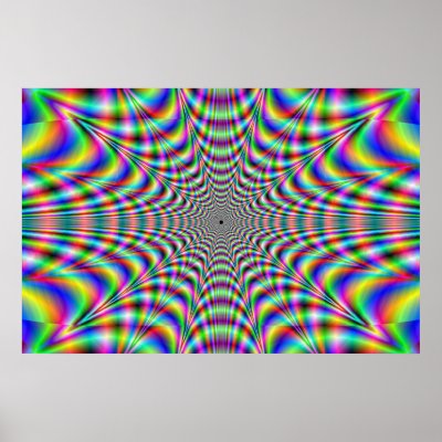 throbbing - optical illusion poster by Plasmator