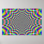 throbbing - optical illusion poster