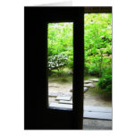 Through a Doorway Darkly Greeting Card