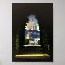 Through the key hole print