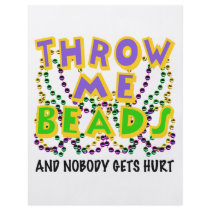 Throw Me Beads and nobody gets hurt Personalised Flyer