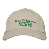Throw me Something Mardi Gras 2010-2011 Cap Hat Embroidered Baseball Cap