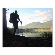 Thru-Hiker at Grassy Pond Photo