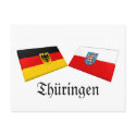 Thueringen, Germany Flag Tiles postcards