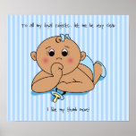 Thumb Sucking Baby Boy Poster posters