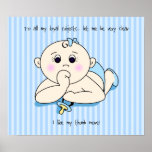 Thumb Sucking Baby Boy Poster posters