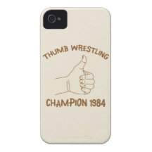 Thumb Wrestling Champion 1984 Vintage iPhone 4 Case