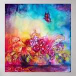 THUMBELINA,FLOWER BASKET AND BUTTERFLY PRINT