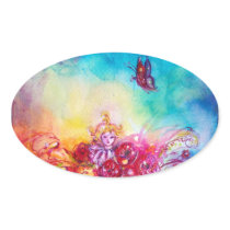 THUMBELINA ,FLOWER BASKET AND BUTTERFLY STICKER