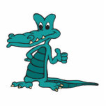 thumbs up alligator photo sculptures