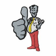 THUMBS UP EMBROIDERED POLO SHIRT