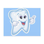 Thumbs up for dental hygiene! postcards