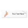 Thumbs Up / Hitchhiking Hand Sign Gesture 3 Bumper Sticker
