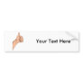 Thumbs Up / Hitchhiking Hand Sign Gesture Bumper Stickers